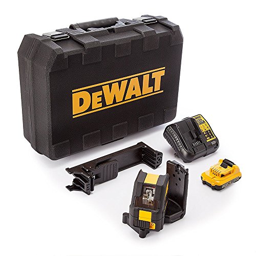 Dewalt DCE088D1G-QW Láser autonivelante de 2 líneas en cruz (Horizontal y vertical), incluye batería DW 10