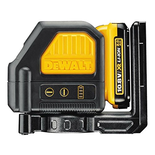 Dewalt DCE088D1R-QW Láser autonivelante de 2 líneas en Cruz (Horizontal y Vertical), Incluye batería DW 10.8V