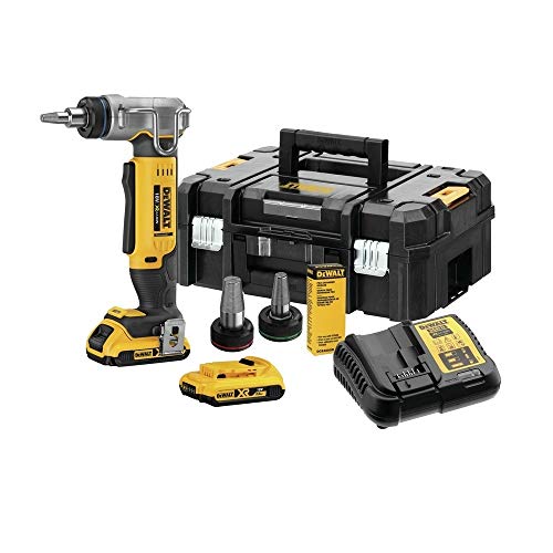 DeWalt DCE400D2-QW DCE400D2-QW-Expandidora de Tubo XR 18V con 2 baterías Li-Ion 2Ah.Incluye Cabezal Ø16,20 y 25mm y maletín TSTAK