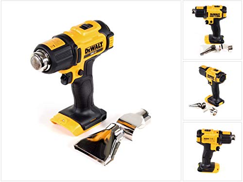 DEWALT DCE530N-XJ DCE530N-XJ-Pistola de Aire Caliente XR 18V 290-530 °C, Schwarz/Gelb