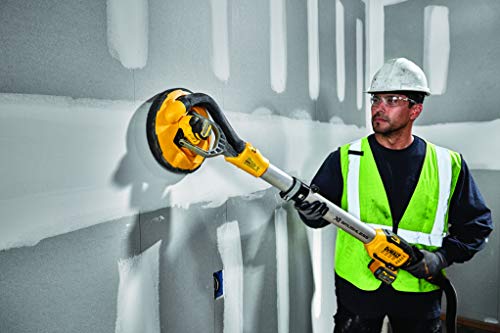 DeWalt DCE800T2-QW - Lijadora de brazo de pared XR 18 V 6 AH Li-ion 225 mm sin escobillas Wireless Tool Control – 2 baterías