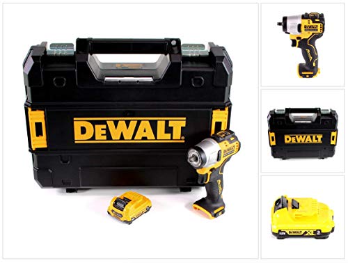 DeWalt DCF 902 NT - Atornillador de impacto inalámbrico (12 V, 168 Nm, incluye batería de 3 Ah y maletín)