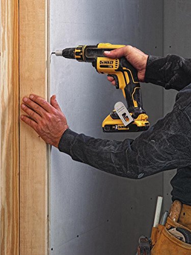 Dewalt DCF620D2-QW DCF620D2-QW-Atornillador Panel Yeso sin escobillas XR 18V con 2 baterías Li-Ion 2,0Ah con maletín TSTAK, 18 W, 18 V