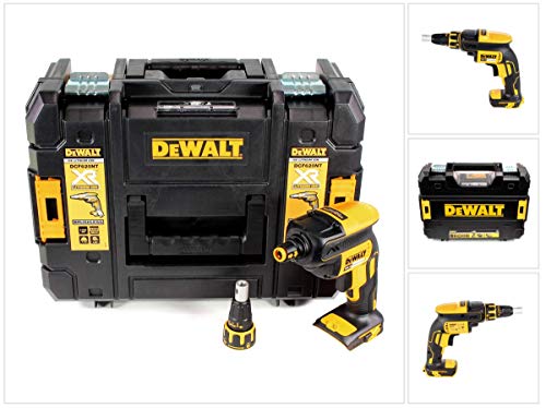 Dewalt DCF620NT-XJ DCF620NT-XJ-Atornillador Panel Yeso sin escobillas XR 18V sin Cargador/batería con maletín TSTAK, 0 W, 18 V