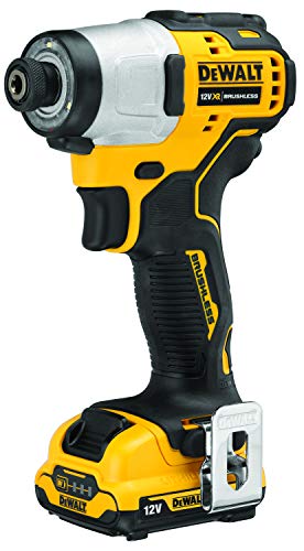 DEWALT DCF801D2-QW - Atornillador Impacto sin escobillas XR 12V 1/4" 163Nm con 2 baterías Li-Ion 2Ah y maletín TSTAK