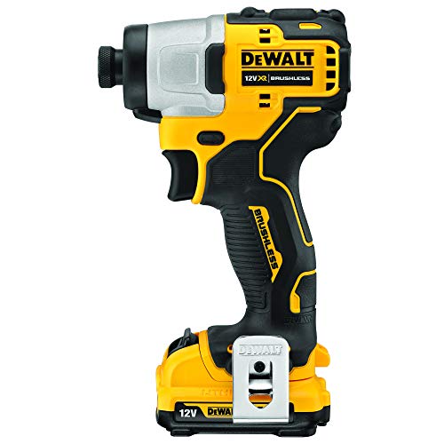 DEWALT DCF801D2-QW - Atornillador Impacto sin escobillas XR 12V 1/4" 163Nm con 2 baterías Li-Ion 2Ah y maletín TSTAK