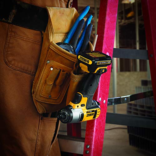 Dewalt DCF815D2-QW Atornillador Impacto XR 10, 9 W, 10.8 V, Negro y amarillo, 1/4"