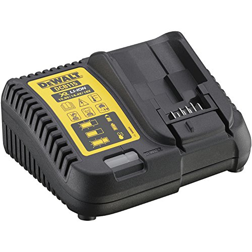 DeWalt DCF880N-XJ Llave de Impacto XR 18V 1/2" 203Nm sin Cargador/batería, 9 W, 18 V + DEWALT DCB115-QW - Cargador XR para baterias de 10,8V - 14,4V - 18V carril Li-Ion