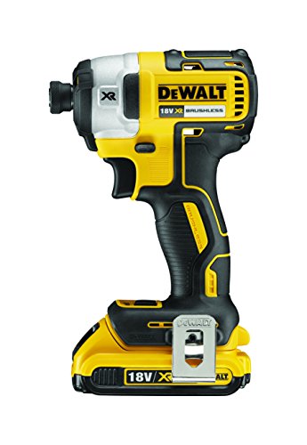 Dewalt DCF887D2-QW DCF887D2-QW-ATORNILLADOR IMPACTO SIN ESCOBILLAS XR 18V, Negro/Amarillo, 18 V/ 400 W