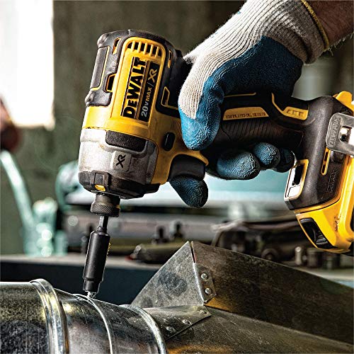 Dewalt DCF887D2-QW DCF887D2-QW-ATORNILLADOR IMPACTO SIN ESCOBILLAS XR 18V, Negro/Amarillo, 18 V/ 400 W