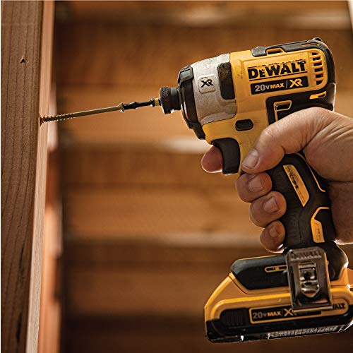 Dewalt DCF887NT-XJ Atornillador Impacto sin escobillas XR 18V 1/4" 205Nm sin cargador/batería con maletín TSTAK, 18 W, 18 V, Amarillo/Negro