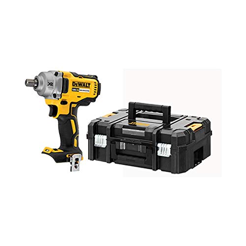 DEWALT DCF894NT-XJ DCF894NT-XJ-Llave Impacto sin escobillas XR 18V 1/2" Par Medio 450Nm sin Cargador/batería con maletín TSTAK II, 18 V, Schwarz/Gelb