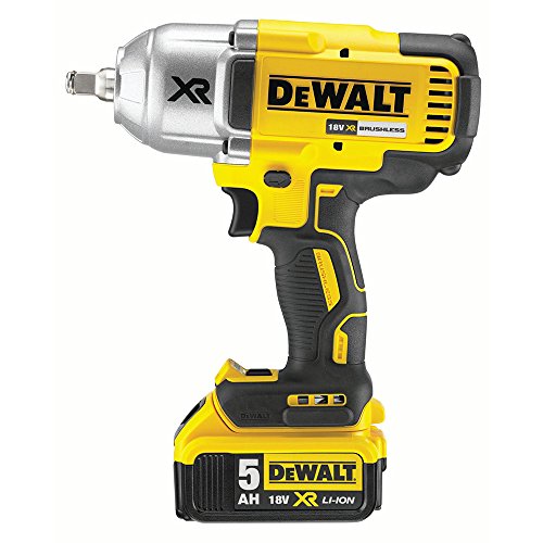 DEWALT DCF899HP2-QW - Llave Impacto a bateria sin escobillas XR 18V 1/2" Alto Par 950Nm con anillo de retención Li-Ion 5,0Ah con maletín TSTAK