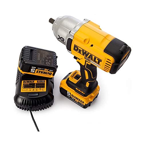 Dewalt DCF899P2-GB - Atornillador de percusión (950 Nm, incluye 2 baterías de ion de litio de 18 V y 5 Ah, incluye maletín)