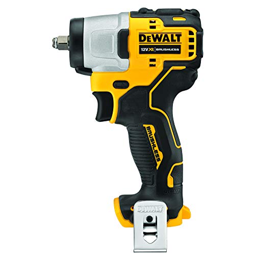 DEWALT DCF902D2K-QW - Llave Impacto sin escobillas XR 12V 3/8" 168Nm con 2 baterías Li-Ion 2Ah + 9 llaves de vaso con maletín TSTAK (8, 10, 11, 12, 13, 14, 15, 16 y 17 mm)