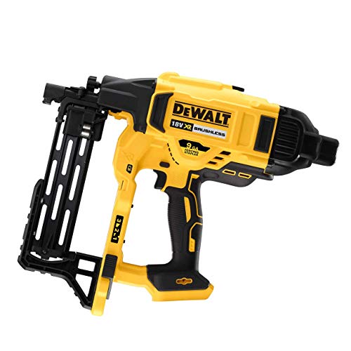 DEWALT DCFS950N-XJ DCFS950N-XJ-Grapadora de Cercas sin escobillas XR 18V sin Cargador/batería para Grapas galvanizadas G12 de 3,7mm diámetro y 50mm Largo, 18 V, Amarillo