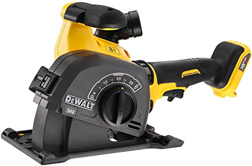 DeWalt DCG200NT-XJ DCG200NT-XJ-Rozadora sin escobillas XR FLEXVOLT 54V con 2 Discos Diamante Ø125mm sin Cargador/batería con maletín TSTAK Vi, Schwarz/Gelb