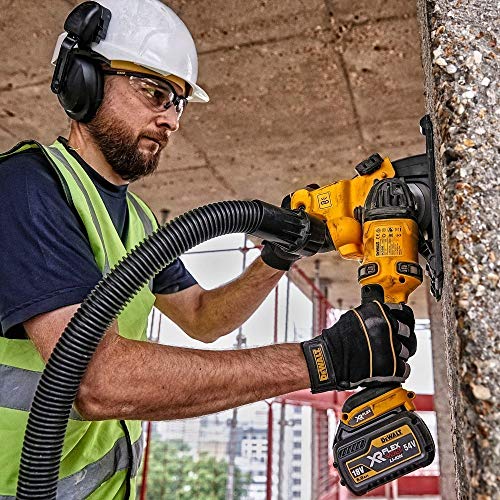 DEWALT DCG200T2-QW - Rozadora sin escobillas XR FLEXVOLT 54V con 2 Discos Diamante Ø125mm con 2 baterías 54V/18V Li-Ion 6Ah con maletín TSTAK Vi