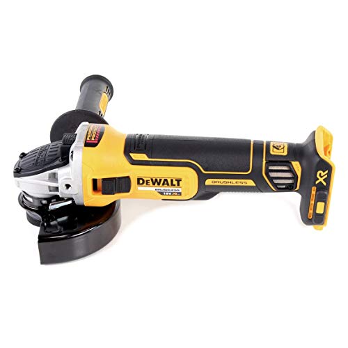 DEWALT DCG405N 18 V XR Amoladora angular sin escobillas, 125 mm, con 2 pilas de 5 Ah y cargador