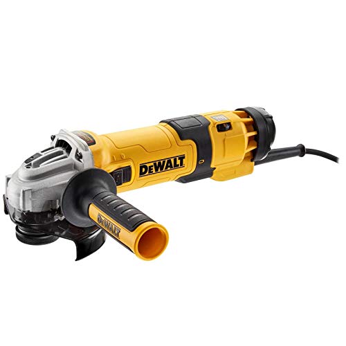 DeWalt DCG412M2-QW Mini-Amoladora XR 18V 125 mm con 2 baterías Li-Ion, Gris y negro + DeWalt DWE4257-QS - 125 mm, electrónica, embrague, arranque suave, bloqueo y re-arranque