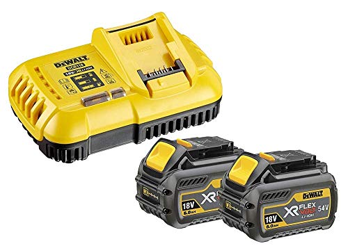 Dewalt DCG414T2-QW - Mini-Amoladora sin escobillas, 54 V, Negro-Amarillo