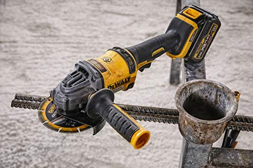 Dewalt DCG414T2-QW - Mini-Amoladora sin escobillas, 54 V, Negro-Amarillo