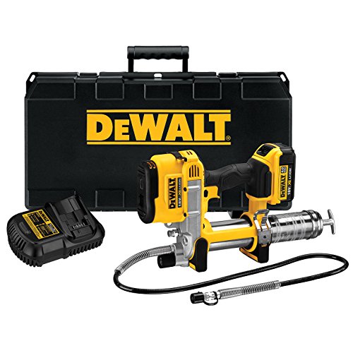 Dewalt DCGG571M1-QW Pistola engrasadora XR 18V con 1 batería Li-Ion 4, 400 W, Multicolor