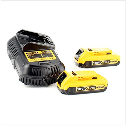 DeWalt DCH 273 D2 18 V Brushless batería Martillo combinado SDS-Plus en Tstak Caja + 2 x DCB 183 2,0 Ah Batería + DCB 105 Cargador