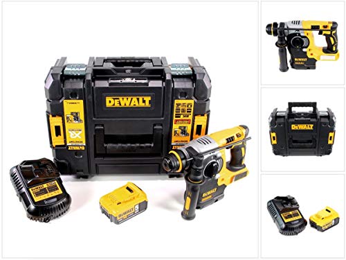 DeWalt DCH 273 P1 18 V Brushless batería Martillo combinado SDS-Plus en Tstak Caja + 1 x DCB 184 5,0 Ah Batería + DCB 105 Cargador