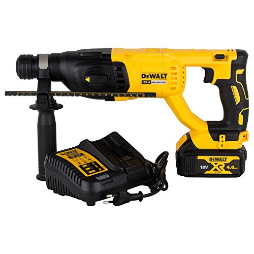 DEWALT DCH133M1-QW - Martillo Electroneumático sin escobillas XR 18V SDS-Plus 2,6J 3 Modos con 1 batería Li-Ion 4,0Ah y maletín TSTAK