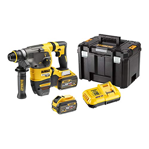 DeWalt DCH333X2-QW Martillo electroneumático sin escobillas XR Flexvolt 54V SDS-Plus 3, 18 V, Set de 4 Piezas