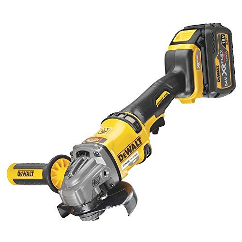 DeWalt DCK2055T2T-QW DCK2055T2T-QW-KIT XR FLEXVOLT = DCD996 Taladro Percutor 18V XRP + DCG414 Amoladora 125mm 54V + 2 baterías 54V/18V Li-Ion 6,0Ah + Maletines TSTAK, 18 V