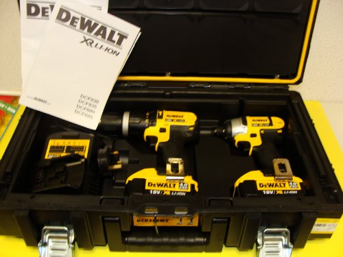 Dewalt - Dck285 m2 18 v xr li-ion combi taladro + atornillador de impacto (2 x ah pilas) – rígida maletín