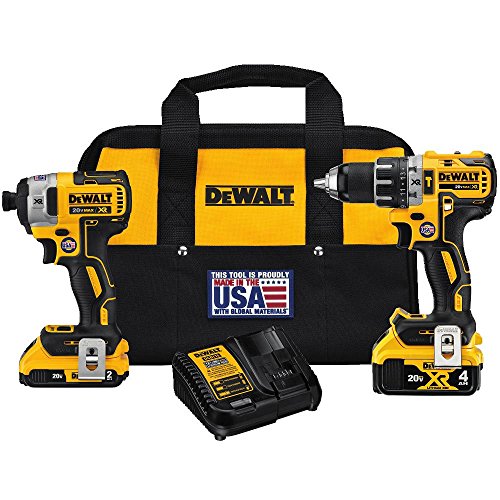 DEWALT DCK287D1M1 - Taladro de martillo inalámbrico y destornillador de impacto (20 V)