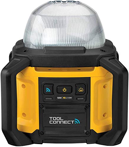 DEWALT DCL074-XJ DCL074-XJ-Luz LED de Área XR 18V 5.000 lúmenes TOOL CONNECT sin cargador/batería, 18 V, Negro Y Amarillo