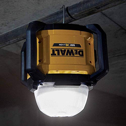 DEWALT DCL074-XJ DCL074-XJ-Luz LED de Área XR 18V 5.000 lúmenes TOOL CONNECT sin cargador/batería, 18 V, Negro Y Amarillo