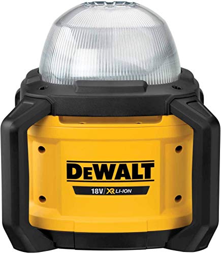 DEWALT DCL074-XJ DCL074-XJ-Luz LED de Área XR 18V 5.000 lúmenes TOOL CONNECT sin cargador/batería, 18 V, Negro Y Amarillo