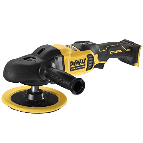 DeWalt DCM849N-XJ DCM849N-XJ-Pulidora para Metal sin escobillas XR 18V 180mm Rotativa sin Cargador/batería, 18 V, Amarillo