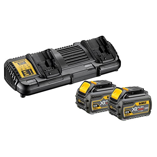 DeWalt DCMW564N-XJ - Cortacésped inalámbrico (2 x 18 V, incluye batería DCB132T2-QW, sin escobillas, 48 cm de ancho de corte, corte y mantillo, incluye cesta de 55 L)