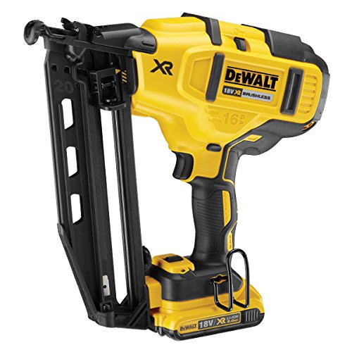 Dewalt DCN660D2-GB DCN660D2 18 V XR sin escobillas de segunda fijación sin escobillas de iones de litio 16Ga (2 baterías de 2 Ah), 18 V, grande