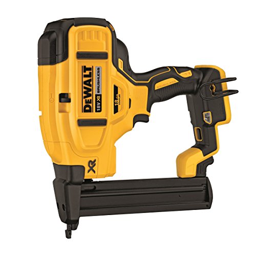 DEWALT DCN681N XR - Grapadora de corona estrecha sin escobillas, 18 V, Amarillo/Negro, 18 gauge