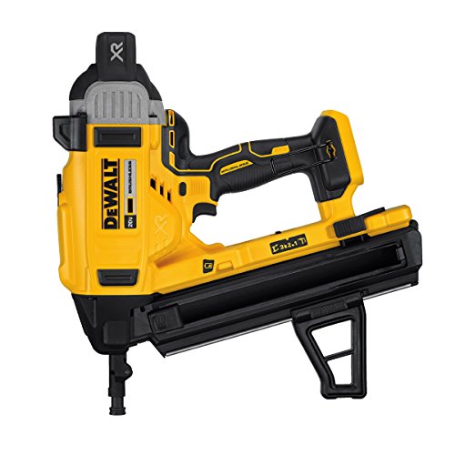 DEWALT DCN890N-XJ DCN890N-XJ-Clavadora de Hormigón sin escobillas XR 18V sin Cargador/batería, 18 V, Amarillo/Negro