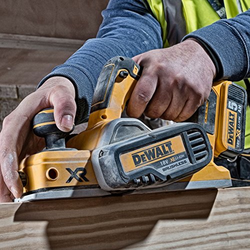 DEWALT DCP580N 18 V XR-Cepillo sin escobillas, iones de litio, color amarillo, Bare Unit, No Battery or Charger