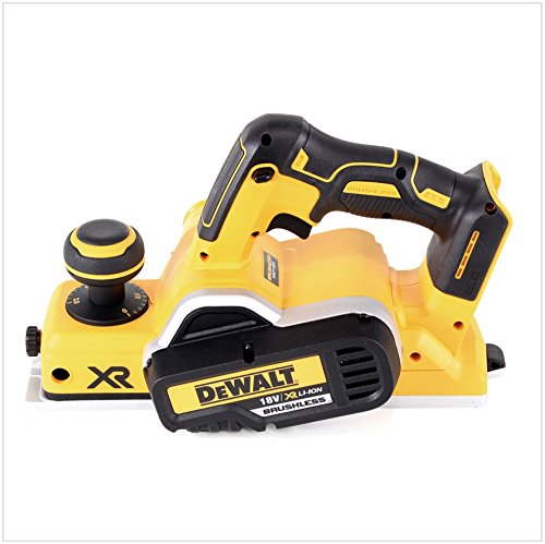 Dewalt DCP580P2-QW Cepillo sin escobillas XR 18V con 2 baterías Li-Ion 5, Negro y amarillo