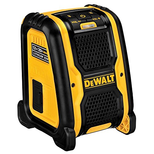 Dewalt DCR006-XJ Altavoz Bluetooth XR para funcionamiento con baterías 10.8V, amarillo