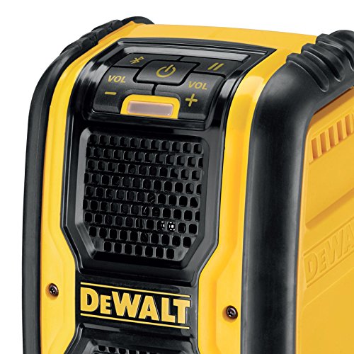 Dewalt DCR006-XJ Altavoz Bluetooth XR para funcionamiento con baterías 10.8V, amarillo