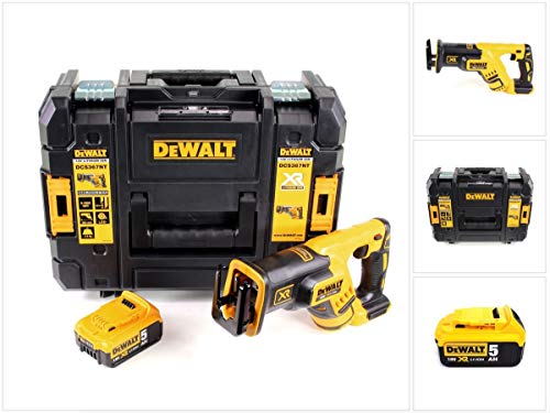 DeWalt DCS 367 - Sierra de sable sin escobillas (18 V, en caja TSTAK y batería DCB 184 de 5,0 Ah)