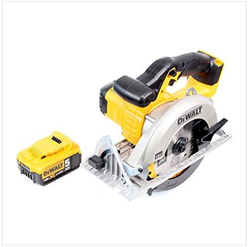 DeWalt DCS 391 N - Sierra circular inalámbrica (18 V, 165 mm, incluye 1 batería de 5 Ah, hoja de sierra, sin cargador)