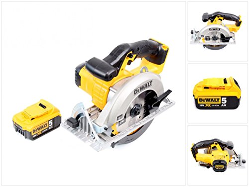 DeWalt DCS 391 N - Sierra circular inalámbrica (18 V, 165 mm, incluye 1 batería de 5 Ah, hoja de sierra, sin cargador)