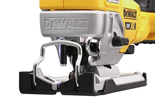 DeWalt DCS334NT-XJ DCS334NT-XJ-Sierra de Calar sin escobillas XR 18V sin Cargador/batería con maletín TSTAK II, Negro Y Amarillo